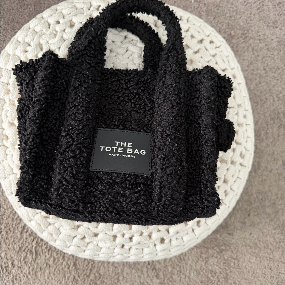 Marc Jacobs Black Textured Tote Bag